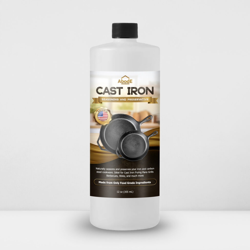 Abode Cast Iron Seasoning and Preventative.12oz.Mockup