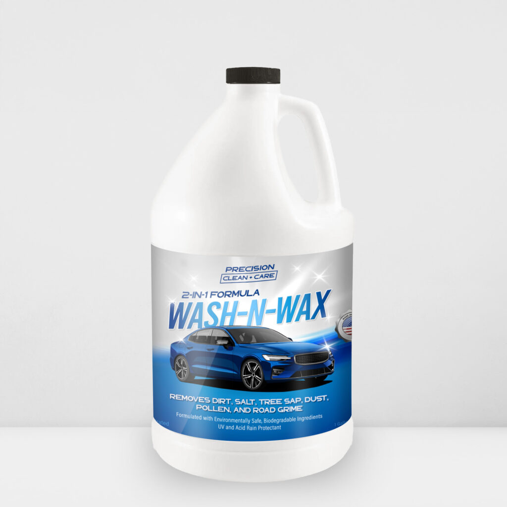 Precision Clean + Care WashnWax.1GallonMockups